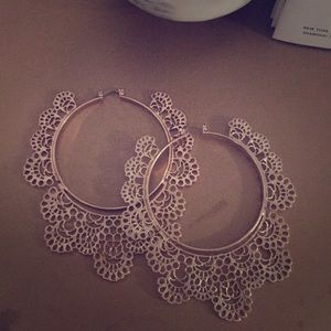 Rose gold earrings